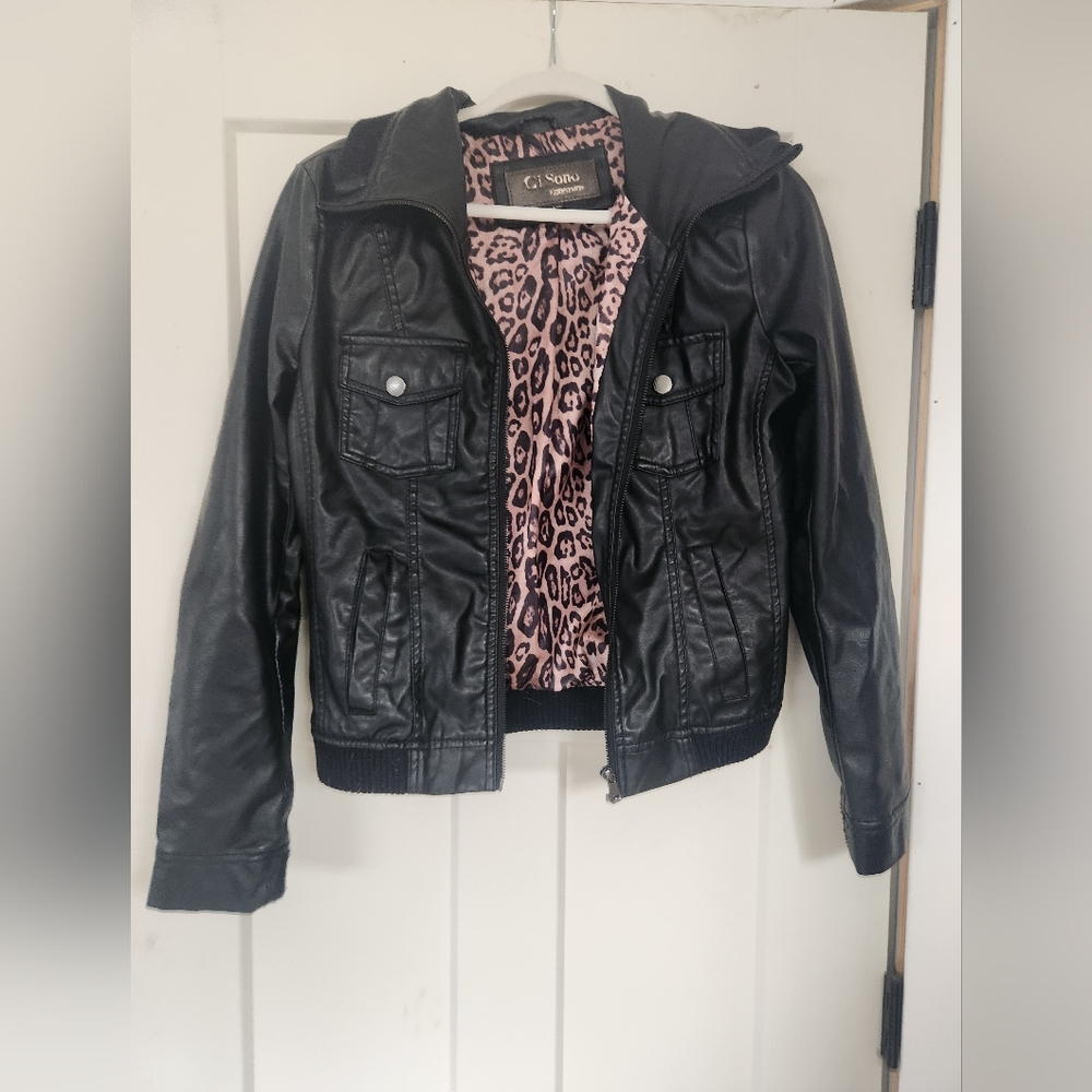Faux Leathe Jacket